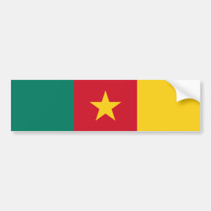 Patriotische Kamerun-Flagge Autoaufkleber