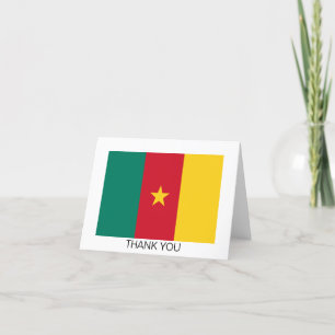 Patriotische Kamerun-Flagge Dankeskarte
