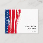 Patriotische Kampagne der amerikanischen Flagge - Visitenkarte (Vorderseite)