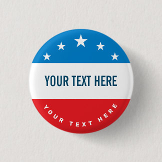 Patriotische Kampagne für benutzerdefinierte Wahle Button