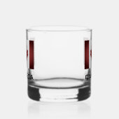 Patriotische kanadische Fahne gebrauchtes Whiskey- Whiskyglas (Links)
