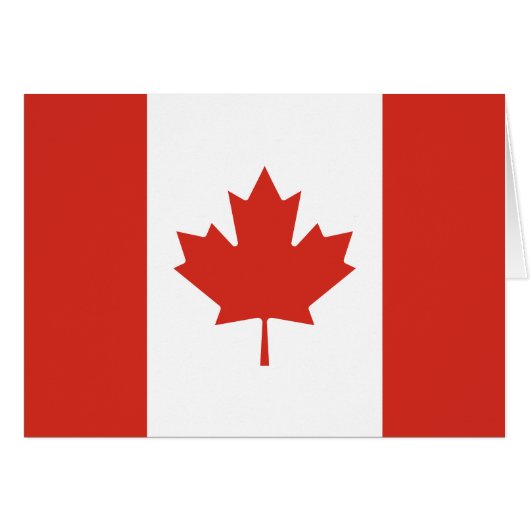 Patriotische kanadische Flagge (Vorderseite (Horizontal))