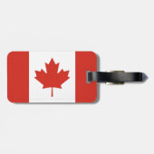 Patriotische kanadische Flagge Gepäckanhänger (Rückseite horizontal)