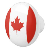 Patriotische kanadische Flagge Keramikknauf (Rechts)