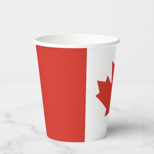 Patriotische kanadische Flagge Pappbecher (Vorderseite)
