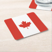 Patriotische kanadische Flagge Rechteckiger Pappuntersetzer (angewinkelt)