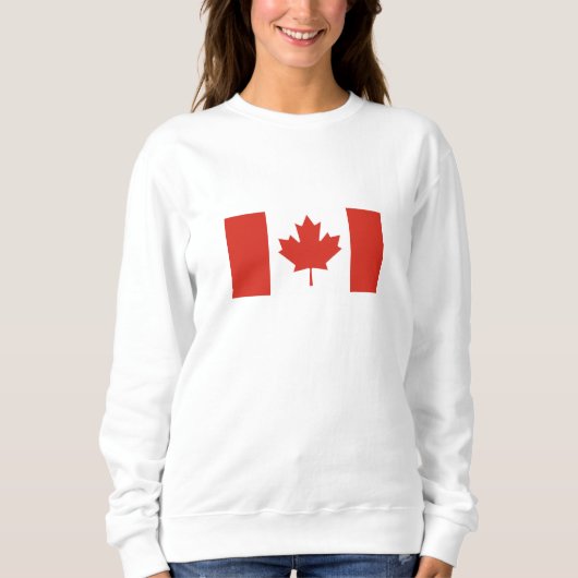 Patriotische kanadische Flagge Sweatshirt (Vorderseite)