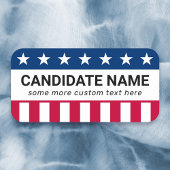 Patriotische Kandidatin für die benutzerdefinierte Namensschild