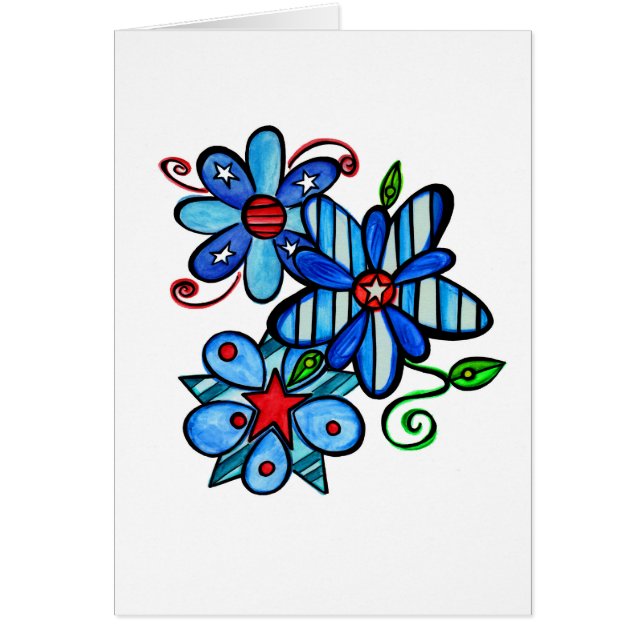 Patriotische Karte - löschen Sie nach innen. (Vorne)