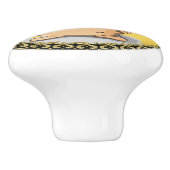 Patriotische Kartoffel mit amerikanischer Hut und Keramikknauf (Seitenansicht)