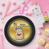 Patriotische Kartoffel mit amerikanischer Hut und Pappteller (Party)