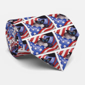 Patriotische Katze Krawatte (Gerollt)