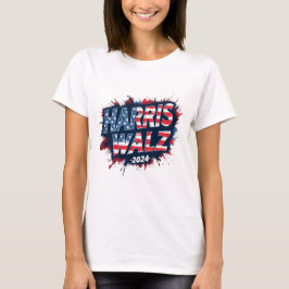 Patriotische Katze Lady für Kamala Harris 2024 T-Shirt