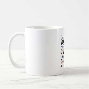 Patriotische Katze Meow-Morial Day Vintage Vektor Kaffeetasse