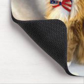 Patriotische Katzen Mousepad (Ecke)