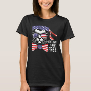 Patriotische Katzenfreude ist am 4. Juli nicht kos T-Shirt