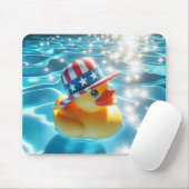 Patriotische Kautschukente in Pool Mousepad (Mit Mouse)