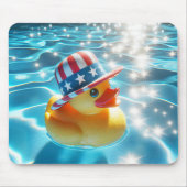 Patriotische Kautschukente in Pool Mousepad (Vorne)