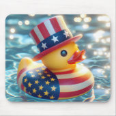 Patriotische Kautschukente in Pool Mousepad (Vorne)