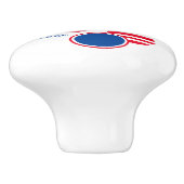 "Patriotische Keramik Knob" Keramikknauf (Seitenansicht)