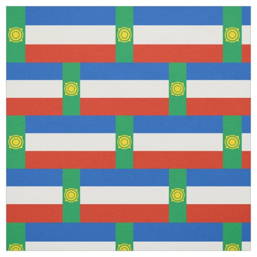 Patriotische Khakassia-Flagge Stoff (Muster)