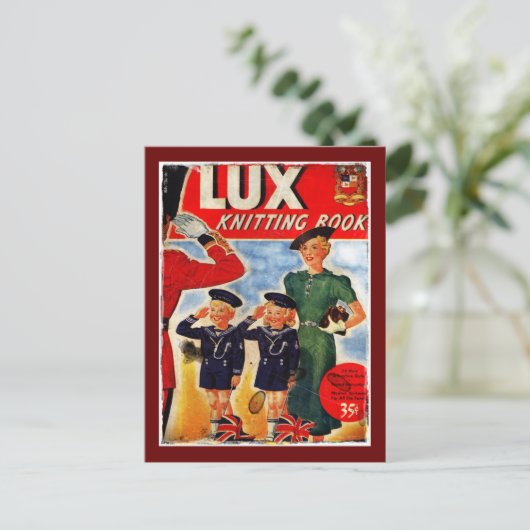 Patriotische Kinder Knetmuster Postkarte (Stehend Vorderseite)