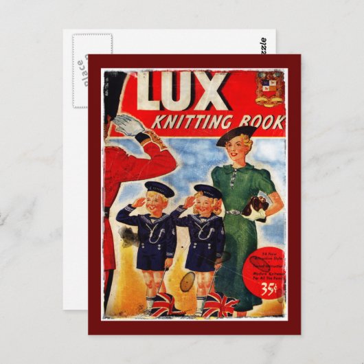 Patriotische Kinder Knetmuster Postkarte (Vorne/Hinten)