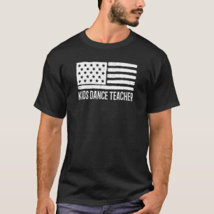 Patriotische Kinder Tanzlehrer 4. Juli Amerikaner T-Shirt