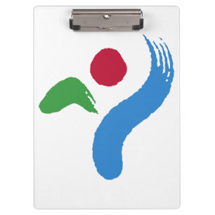 Patriotische Klemmbrett mit Flagge von Seoul