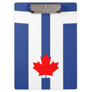 Patriotische Klemmbrett mit Flagge von Toronto, Ka