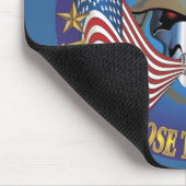 Patriotische Knochen - Maßgeschneidert Mousepad (Ecke)