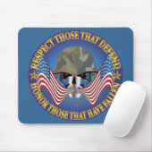 Patriotische Knochen - Maßgeschneidert Mousepad (Mit Mouse)