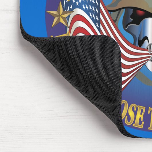 Patriotische Knochen Mousepad (Ecke)