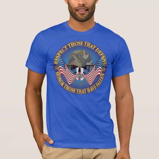 Patriotische Knochen T-Shirt (Vorderseite)