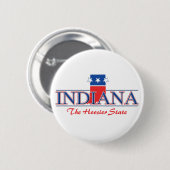 Patriotische Knöpfe Indianas Button (Vorne & Hinten)