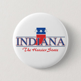 Patriotische Knöpfe Indianas Button