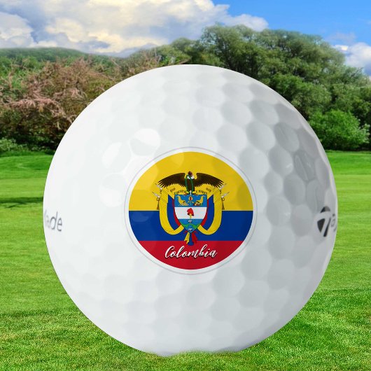 Patriotische kolumbianische Flagge Golf Balls, Kol Golfball