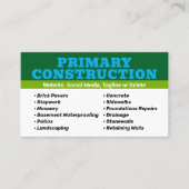 Patriotische Konstruktion Visitenkarte (Vorderseite)