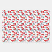 Patriotische Koordination von Papierblättern für d Geschenkpapier Set (Vorderseite)