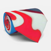 Patriotische Krawatte der amerikanischen Flagge (Gerollt)