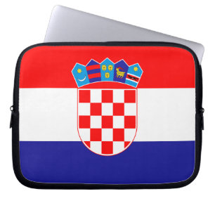 Patriotische kroatische Flagge Laptopschutzhülle