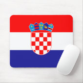 Patriotische kroatische Flagge Mousepad (Mit Mouse)
