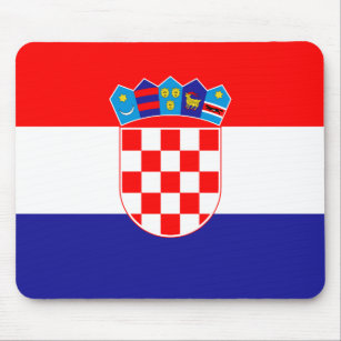 Patriotische kroatische Flagge Mousepad