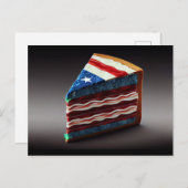 Patriotische Kuchenscheibe! Postkarte (Vorne/Hinten)