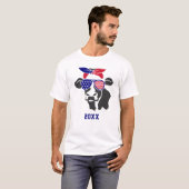 Patriotische Kühe T-Shirt (Vorne ganz)
