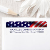 Patriotische kundenspezifische Rücksendeadressen-A (Insitu)