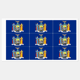 Patriotische Labels mit der Flagge des New Yorker Etiketten