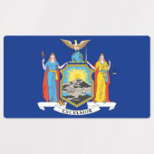 Patriotische Labels mit der Flagge des New Yorker Etiketten (Design 2)