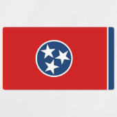Patriotische Labels mit der Flagge des Tennessee-S Etiketten (Design 2)