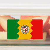 Patriotische Labels mit der Flagge von Los Angeles Etiketten (Befestigt)